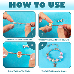 Наборы для изготовления европейских браслетов своими руками DIY-TA0012-17P