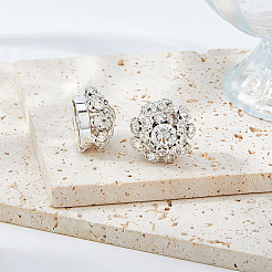 6 шт. запонки из латуни и акриловых страз&nbsp;BUTT-DC0001-17A