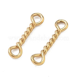 Подвески-шармы из нержавеющей стали 304 с витыми стержнями&nbsp;STAS-L300-002G-01