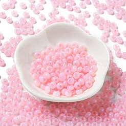 Стеклянные бусины с имитацией нефрита 3/0&nbsp;SEED-Z001-A-A10