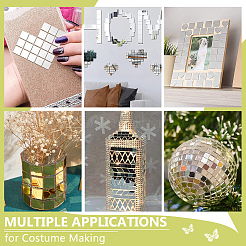 300 шт. квадратная акриловая самоклеящаяся акриловая мозаичная плитка&nbsp;AJEW-PH0011-54