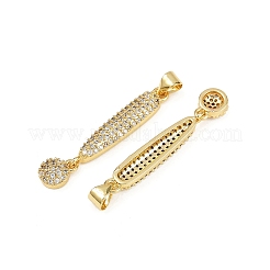 Латунные микро проложить кубического циркония подвески&nbsp;KK-S526-21G-A