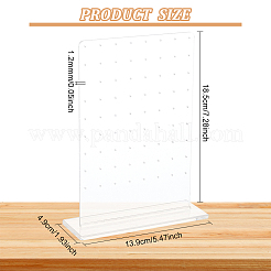 Вертикальные акриловые подставки для сережек&nbsp;EDIS-WH0029-50