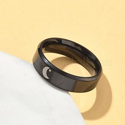 201 перстень из нержавеющей стали для женщин&nbsp;RJEW-Z092-01EB-02