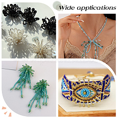 2818 шт. 15-х цветные стеклянные витые бусины-стекляшки&nbsp;SEED-WR0001-13