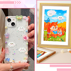 40 шт. 8 стиля забавных непрозрачных смоляных кабошонов&nbsp;RESI-SC0036-69