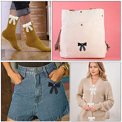 20 шт. 2-х цветный полиэстеровый бант для украшения&nbsp;DIY-CY0002-21