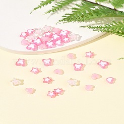 200шт 5 стиля прозрачные акриловые бусины&nbsp;TACR-FS0001-54A