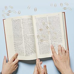 100 шт. 4 вида скрепок из углеродистой стали&nbsp;FIND-CP0001-48