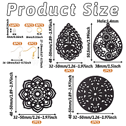 Набор для изготовления полых сережек своими руками&nbsp;DIY-TA0005-35