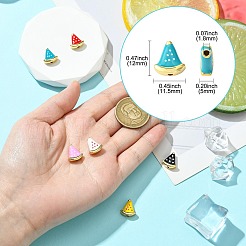 6 шт. 6-цветные латунные бусины для покрытия стойки&nbsp;KK-CJ0002-60