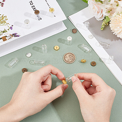 12 шт. подвески в виде стеклянных бутылок 3 цветов&nbsp;DIY-BC0014-84