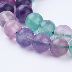 Природного флюорита бисер нитей&nbsp;G-P318-05-8mm