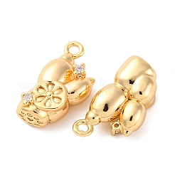 Подвески латунные горный хрусталь&nbsp;KK-E793-18G