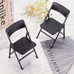 Симпатичный мини пластиковый складной стул&nbsp;DJEW-WH0015-79B