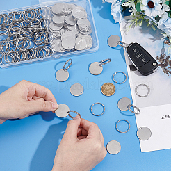 Наборы для изготовления брелок-подвески из нержавеющей стали 304&nbsp;DIY-UN0006-15