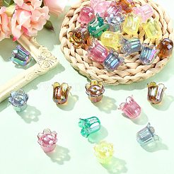 50шт УФ-покрытие непрозрачные акриловые бусины&nbsp;MACR-CJ0002-22