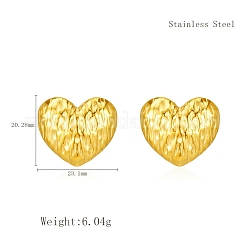 Стильные серьги-гвоздики в форме сердца из нержавеющей стали 304&nbsp;TR6731