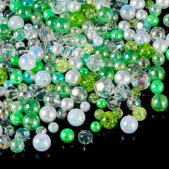 Прозрачная и непрозрачная акриловая бусина&nbsp;OACR-TAC0002-08D