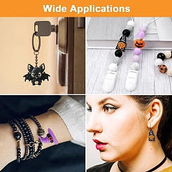 8 шт. 4 стильных бусины из пищевого силикона для Хэллоуина&nbsp;SIL-YW0002-17