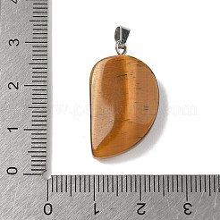 Резные подвески из натурального тигрового глаза&nbsp;G-P599-04P-12