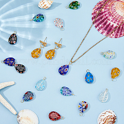 48 шт. подвески из стекла миллефиори ручной работы&nbsp;PALLOY-HS00035