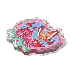 Прозрачные акриловые подвески с принтом ко Дню святого Валентина X-OACR-Q187-01D