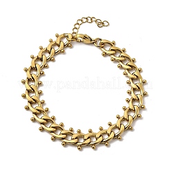 Браслеты-цепочки из нержавеющей стали 304 в стиле панк для женщин&nbsp;BJEW-A044-01G