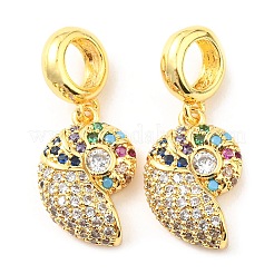 Подвески из латуни с микропаве из циркония&nbsp;KK-M247-19G