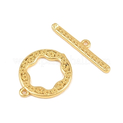 Плоские круглые латунные застежки-тоглы&nbsp;KK-G548-36