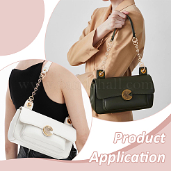 2 шт. 2 цвета сплава страз сердце звено цепи сумка удлинитель цепи&nbsp;AJEW-UN0002-66