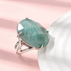 Натуральные кольца амазонитовых пальцев&nbsp;RJEW-C154-01K
