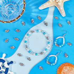 100 шт. бусины в виде рыбок из цинкового сплава в тибетском стиле&nbsp;TIBEB-SC0001-35