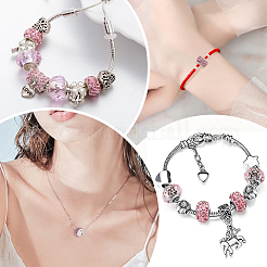 80 шт. полимерная глина со стразами европейские бусины с большими отверстиями с серебряными латунными сердечниками&nbsp;FPDL-LT0001-02C