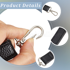 1 шт. плоские черные лямки из искусственной кожи для сумки&nbsp;FIND-BBC0004-48A