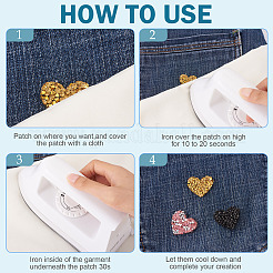 Полиэстеровые термоклеящиеся нашивки со стразами&nbsp;FIND-TA0002-53A