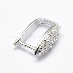 Антикоррозийное родиевое покрытие 925 стерлинговое серебро микропаве кубические цирконии подвески баилы&nbsp;X-STER-P034-21P