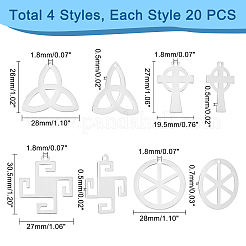 80 шт. 4 подвески из нержавеющей стали 201&nbsp;STAS-DC0006-40