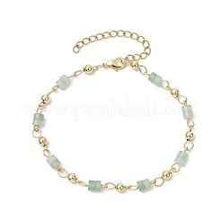 Латунные браслеты из натуральных смешанных камней для женщин&nbsp;BJEW-JB11683