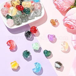 12 шт. 4 вида прозрачных смоляных бусин&nbsp;RESI-YW0005-79