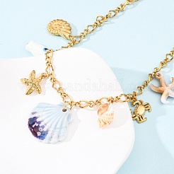 Женские подвески в виде морских звезд NJEW-F352-03G