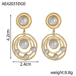 Серьги-гвоздики из нержавеющей стали 304&nbsp;STAS-OY010-62G