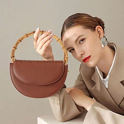 D-образные ручки для сумок из бамбуковой палочки&nbsp;PURS-WH0816-004