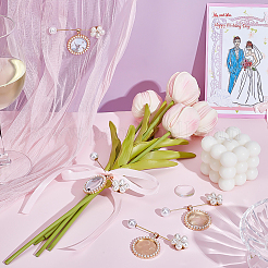 4 шт. латунные значки-палочки&nbsp;JEWB-PH01283