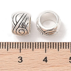 Тибетский стиль сплава цинка бисером&nbsp;X-TIBEB-R063-014AS-RS