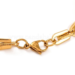 Браслеты из нержавеющей стали с вакуумным покрытием pvd 201&nbsp;BJEW-B078-84G