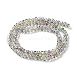 Прозрачные стеклянные бусины гальваническим пряди&nbsp;GLAA-Q099-H01-08