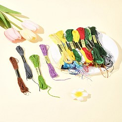 7 комплект 7-х цветных хлопковых ниток для вязания крючком OCOR-FS0001-02A