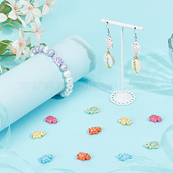 14 шт. 7-цветные бусины из сплава&nbsp;FIND-SC0013-91