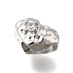 Латунные микропаве из прозрачного кубического циркония&nbsp;KK-U061-15C-P